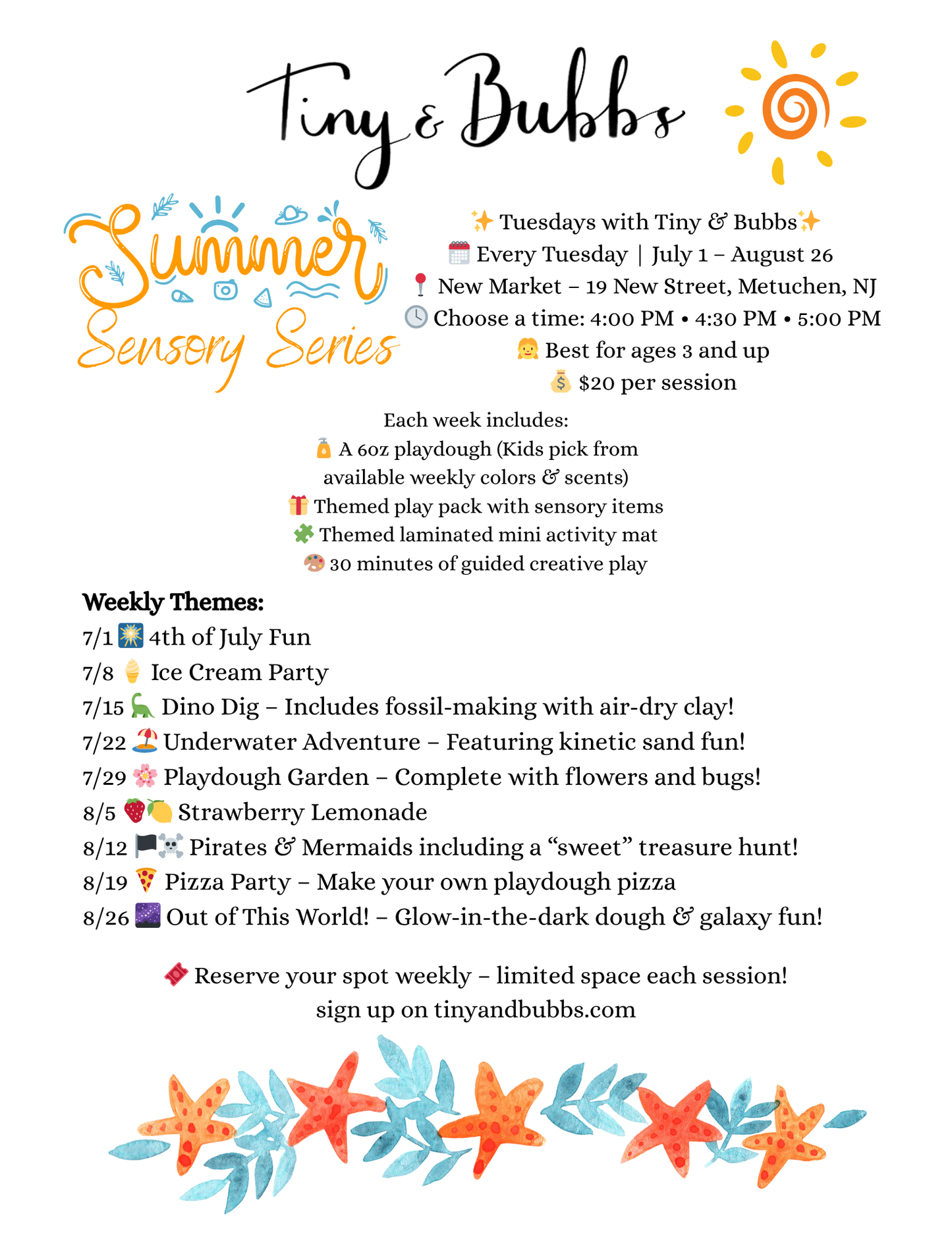Summer Sensory Series