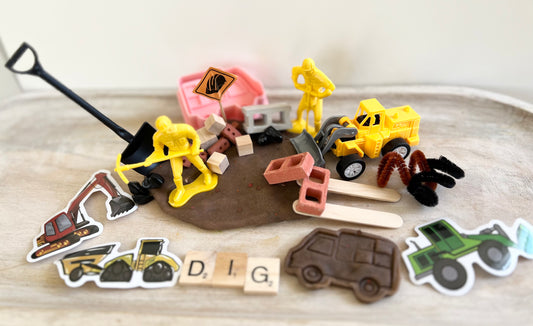 Construction Mini Playdough Kit