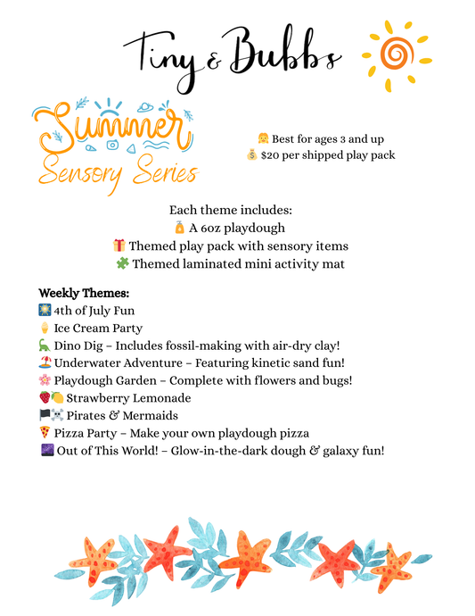 Summer Sensory Play Packs